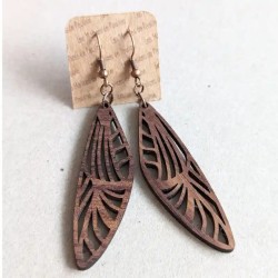 Boucle d'oreille : "ailes de Fée" longue