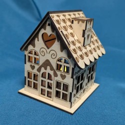 Maison en pain d'épice photophore