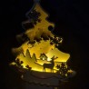 Sapin " décor hivernal" lumineux