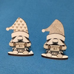 Gnome de Noël en bois