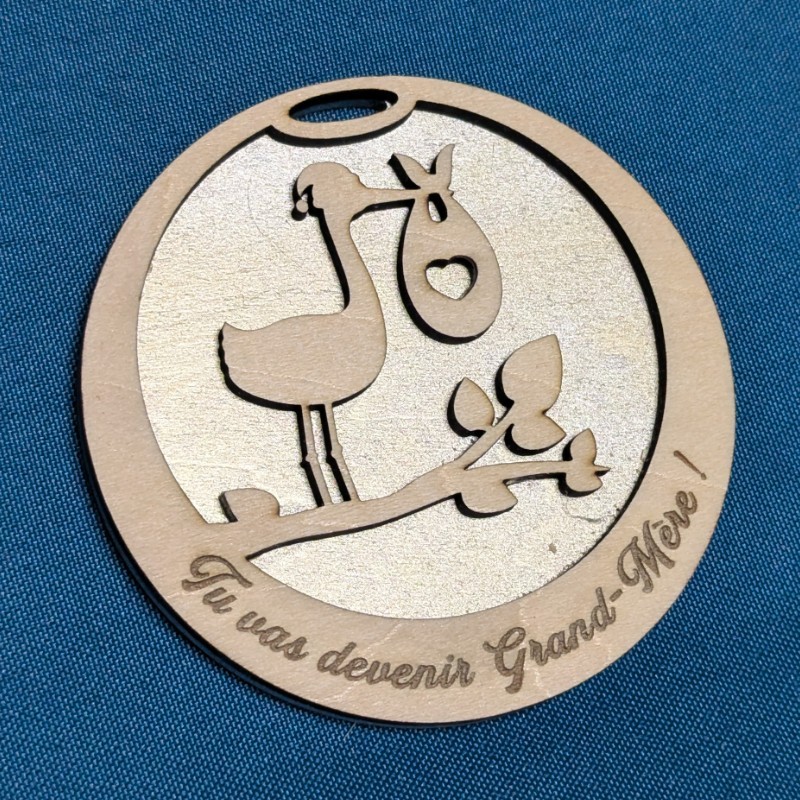 Boule de Noël "Annonce d'un heureux événement" personnalisée Boule de Noël "Annonce d'un heureux événement" personnalisée