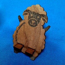Porte-téléphone en bois - Mouton des Monts de Lacaune