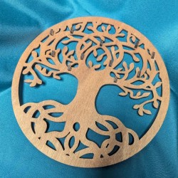 Porte-collier "Arbre de vie" en bois