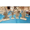 Marque-places de Noël en bois personnalisés
