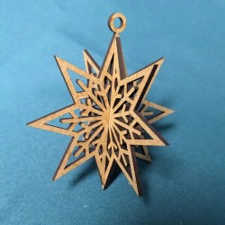 Boule de Noël - Étoile 3D