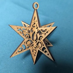 Boule de Noël - Étoile 3D