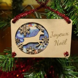 Décoration de Noël en bois personnalisée - Porte-billet